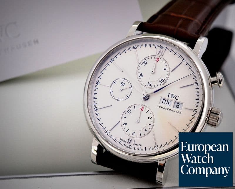 Image of IWC Portofino Chronograph SS Silver Dial UNWORN