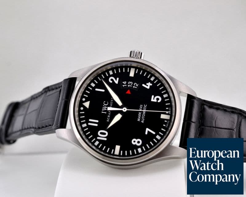 Image of IWC Mark XVII Black Dial SS / Alligator UNWORN