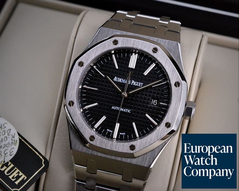 Image of Audemars Piguet Royal Oak Black Dial SS / SS 