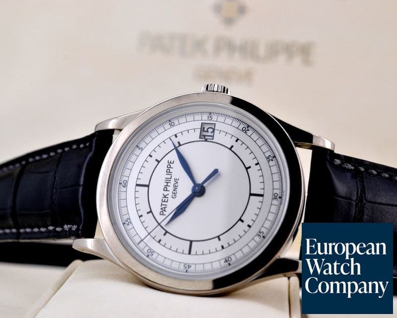 Image of Patek Philippe Calatrava 18K White Gold Sector Dial 