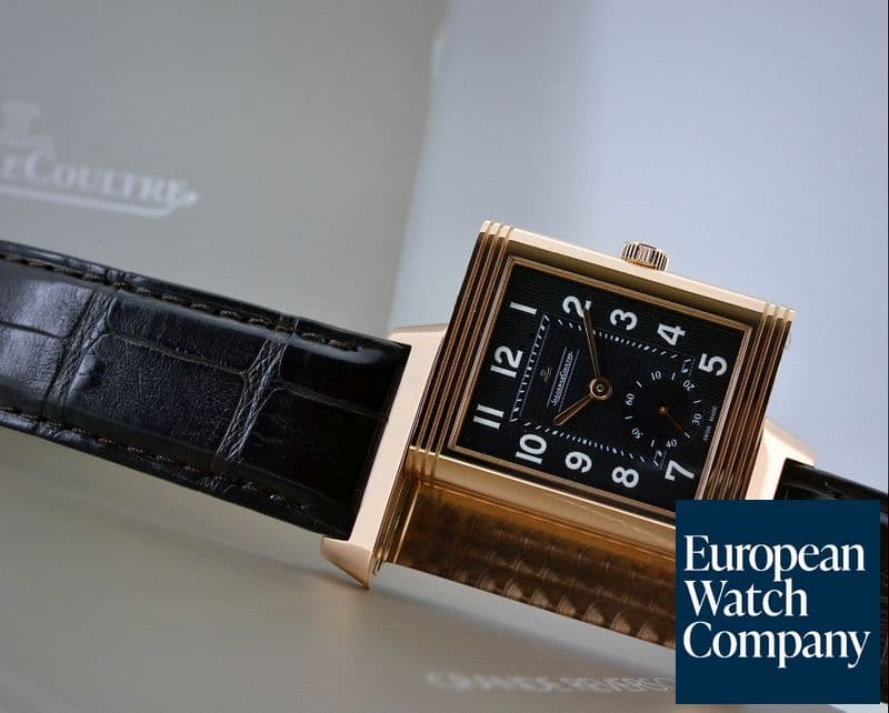 Image of Jaeger LeCoultre Grande Reverso 976 18K Rose Gold Black Dial 