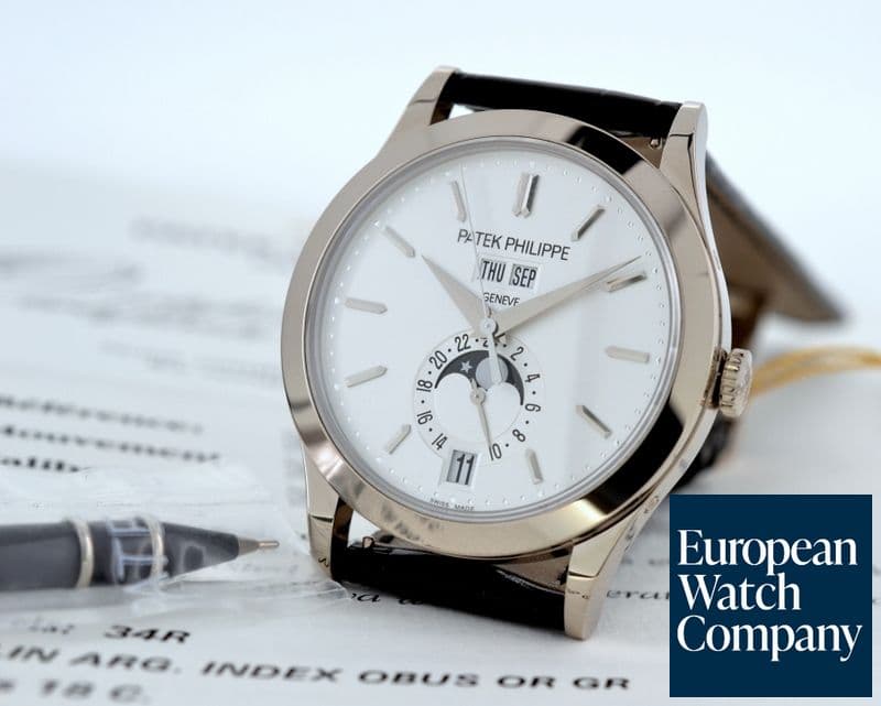 Image of Patek Philippe Annual Calendar Silver Dial 18K White Gold 