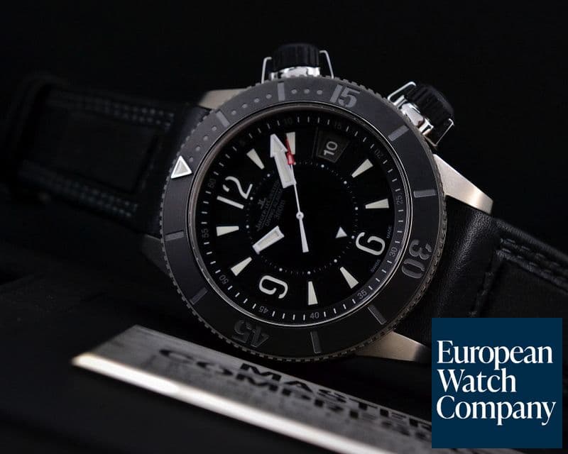 Image of Jaeger LeCoultre Master Compressor Diving Alarm Navy SEALS Titanium / Calfskin 