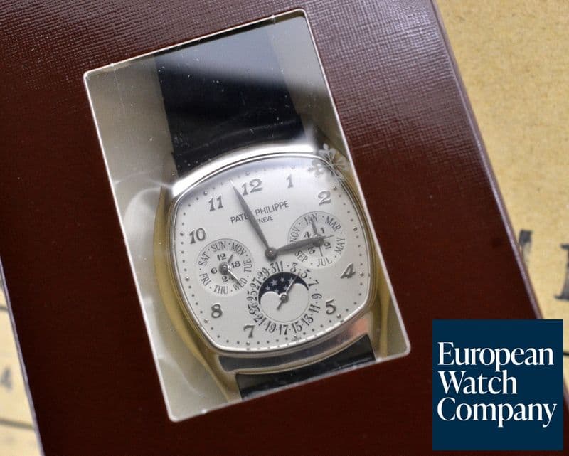 Image of Patek Philippe Perpetual Calendar 18K White Gold Cushion Case (unopened)
