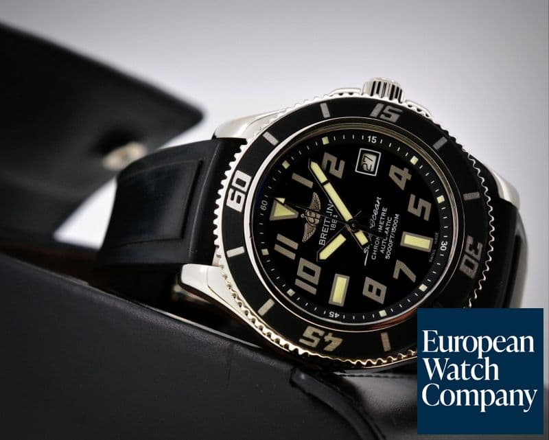 Image of Breitling Super Ocean Pro Black Dial / Rubber 