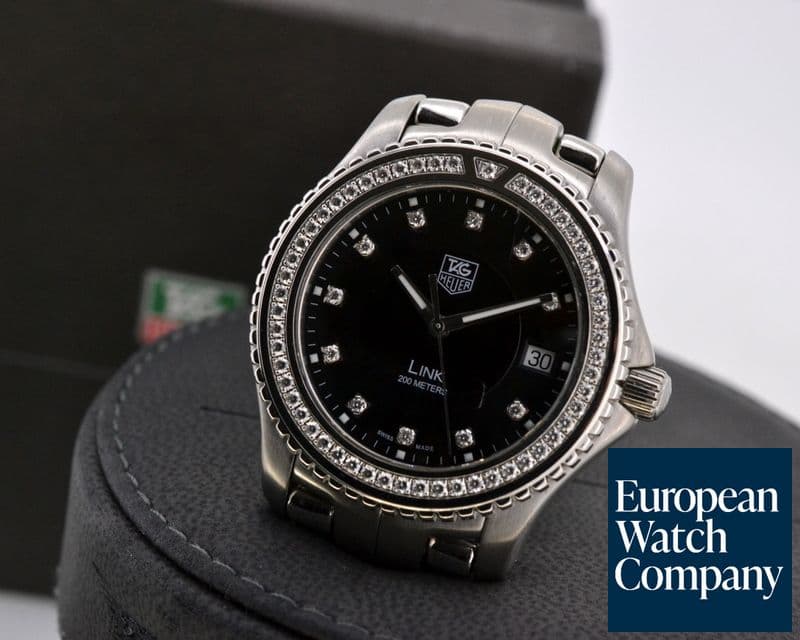 Image of TAG Heuer Link Black Diamond Dial SS / SS