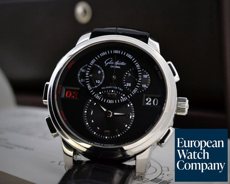 Image of Glashutte Original PanoMaticCounter XL SS / Black Dial 