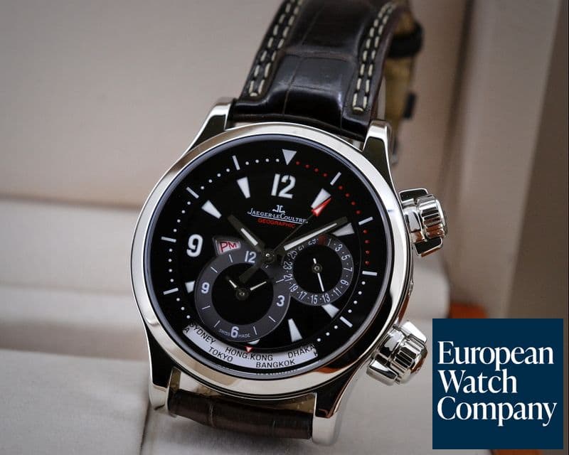 Image of Jaeger LeCoultre Master Compressor Geographic SS Black Dial
