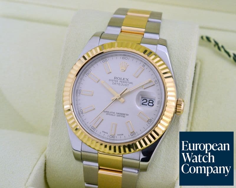 Image of Rolex Datejust II Ivory Stick Dial 18K / SS