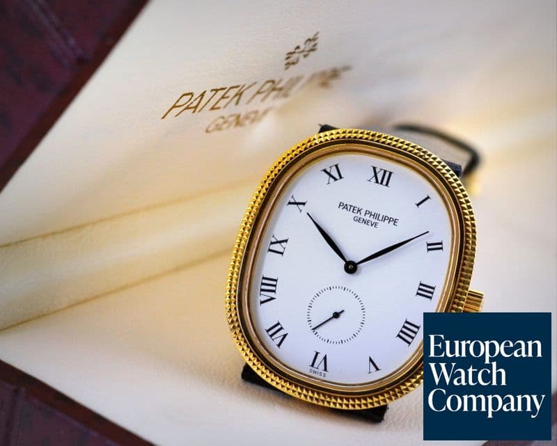 Image of Patek Philippe Ellipse White Roman Dial 18K Yellow Gold