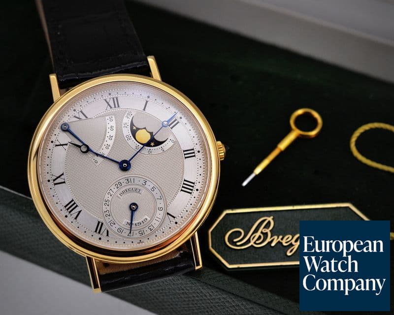 Image of Breguet Classique Power Reserve Moon Phase 18K Yellow Gold 