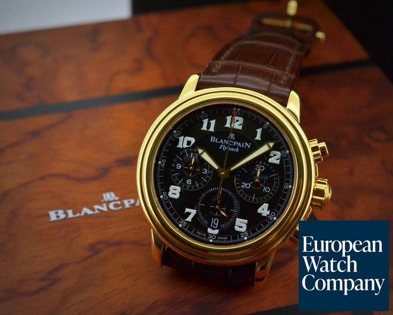 Image of Blancpain Leman Flyback Chronograph 18K Yellow Gold