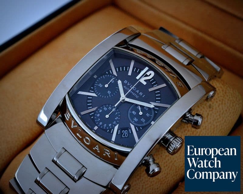 Image of Bulgari Assioma Chronograph Blue Dial SS / SS 