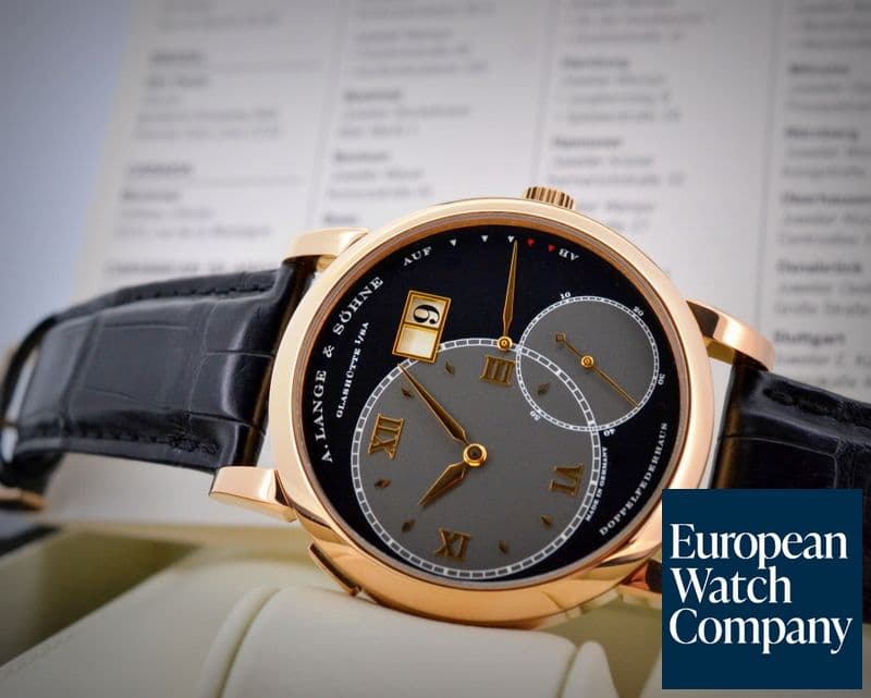 Image of A. Lange and Sohne Grand Lange 1 18K Rose Gold / Black Dial 