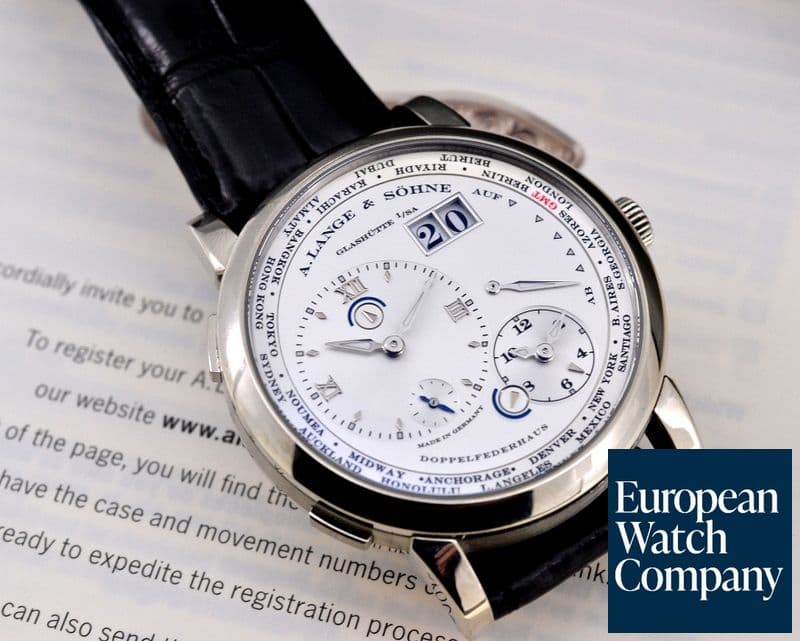 Image of A. Lange and Sohne Lange 1 Time Zone 18K White Gold 