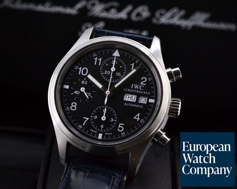 Image of IWC Pilot Chronograph SS Black Dial