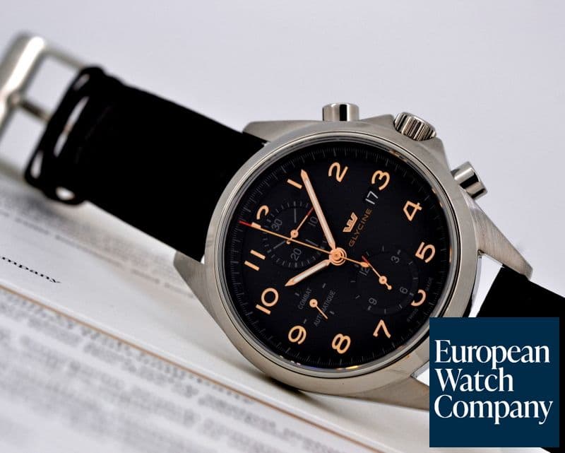 Image of Glycine Combat Chronograph SS / Black Dial 
