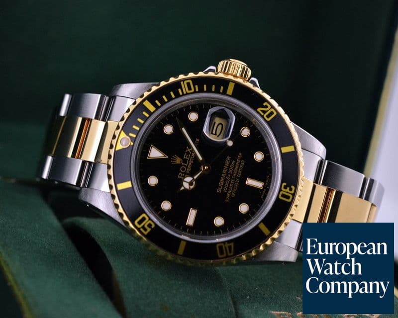 Image of Rolex Submariner Black Dial 18K Yellow Gold / SS