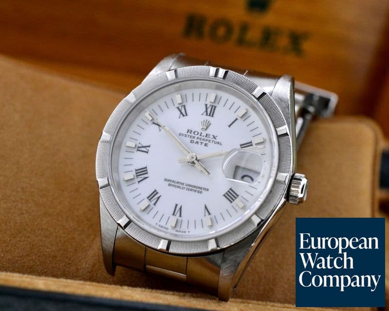 Image of Rolex Oyster Date White Roman Dial SS / SS