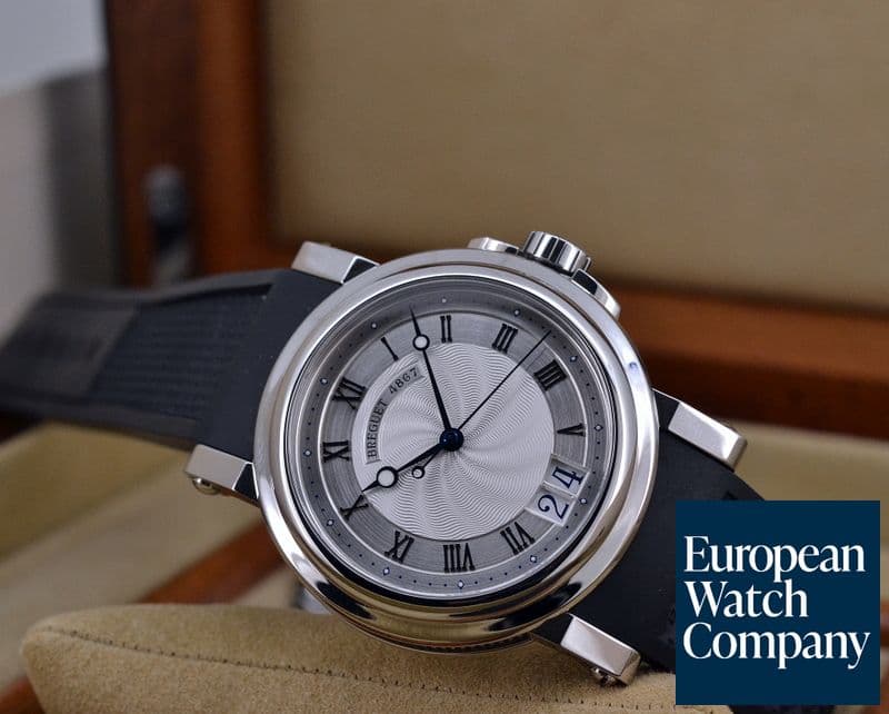 Image of Breguet Marine Steel Big Date SS / Rubber
