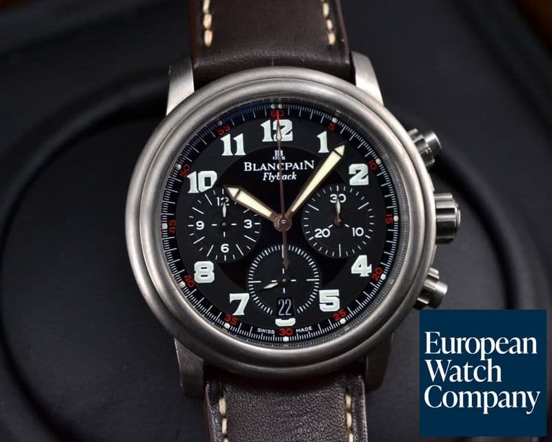 Image of Blancpain Flyback Chronograph Titanium / Black Dial 