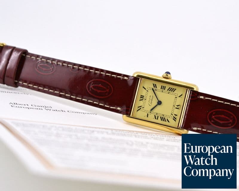 Image of Cartier Tank Must de Cartier Vermeil