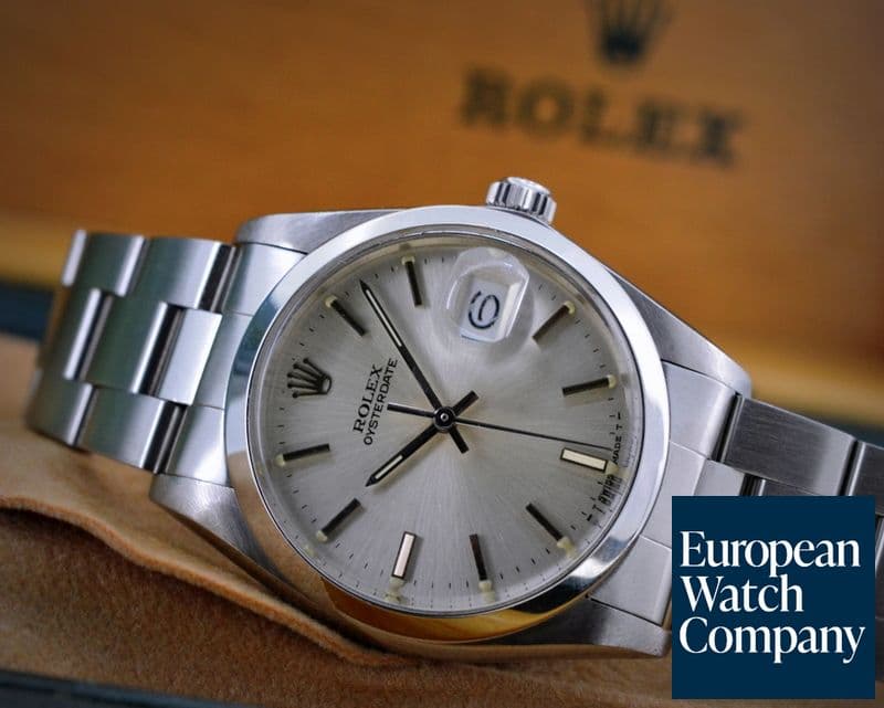 Image of Rolex Oyster Date SS Silver Dial 