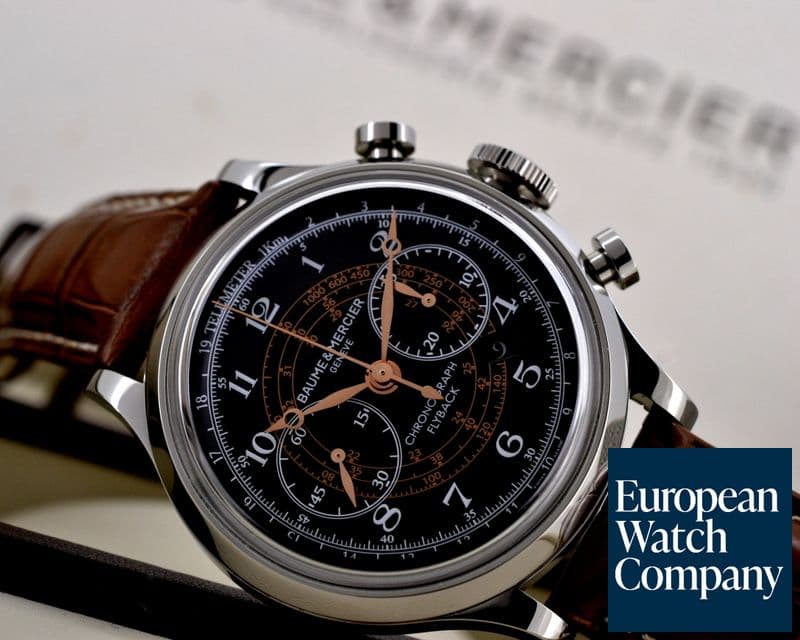 Image of Baume & Mercier Capeland Classima Chronograph SS Black Dial
