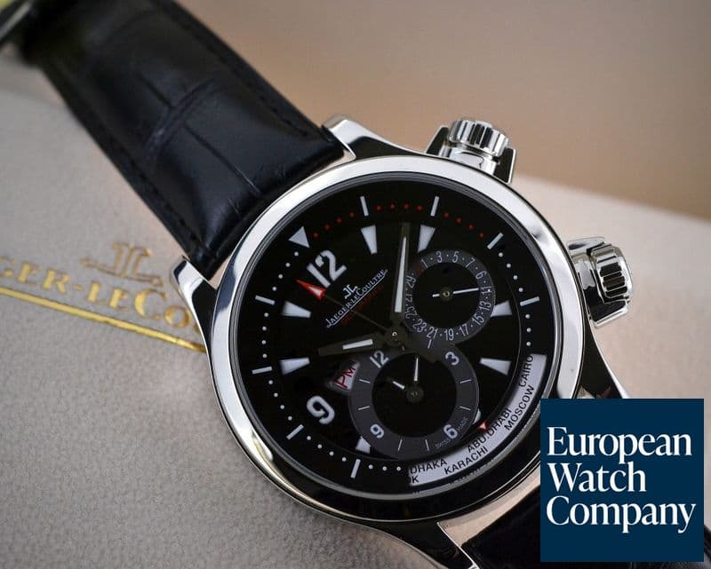 Image of Jaeger LeCoultre Master Compressor Geographic SS Black Dial
