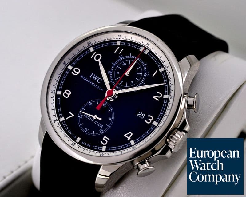 Image of IWC IWC Portuguese Yacht Club Flyback SS Black Dial
