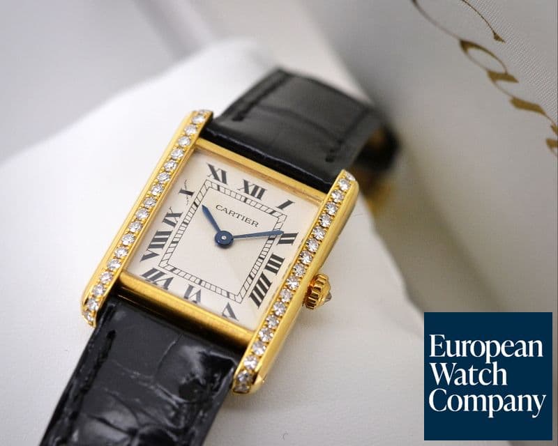 Image of Cartier Tank Francaise 18K Yellow Gold / Diamond Case