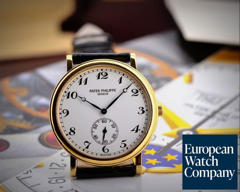 Image of Patek Philippe Calatrava Manual Wind White Arabic 18K Yellow Gold