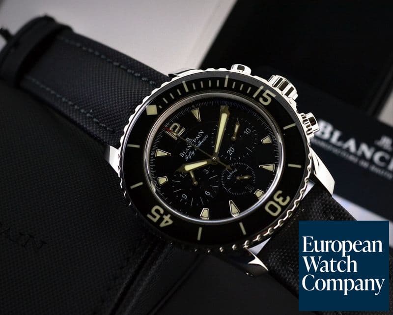 Image of Blancpain Fifty Fathoms Chronograph SS / Kevlar 
