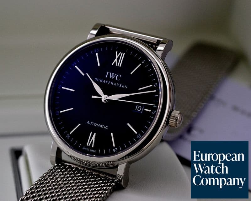 Image of IWC Portofino Automatic 
Black Dial SS / SS 