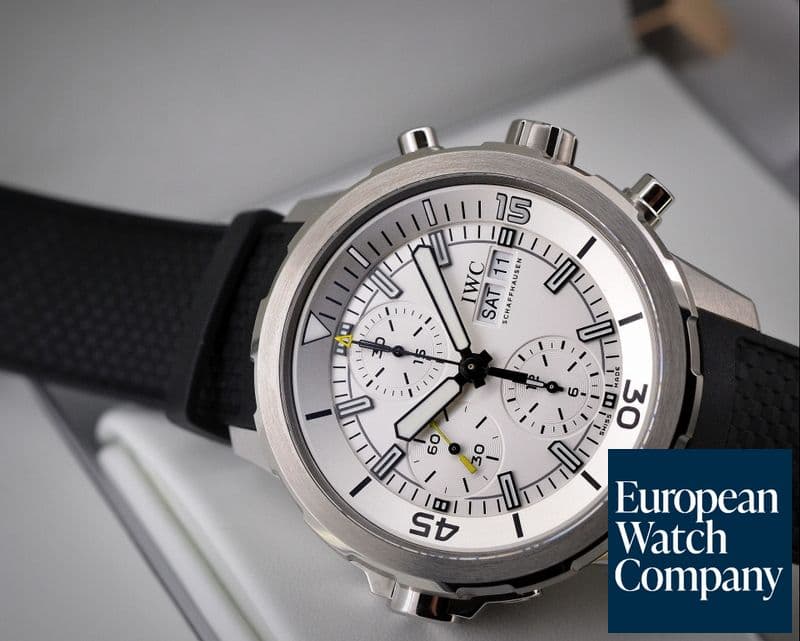 Image of IWC Aquatimer Chronograph SS / Rubber Silver Dial 
