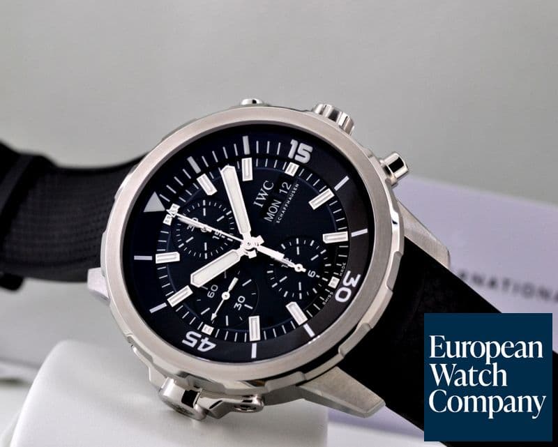 Image of IWC Aquatimer Chronograph SS / Rubber Black Dial 