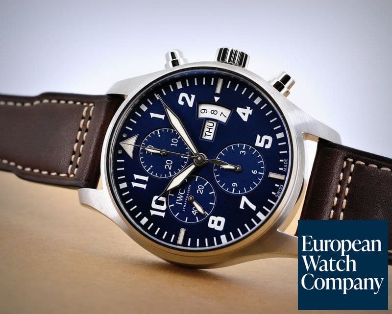 Image of IWC Pilot Chronograph "Le Petit Prince" Blue Dial 