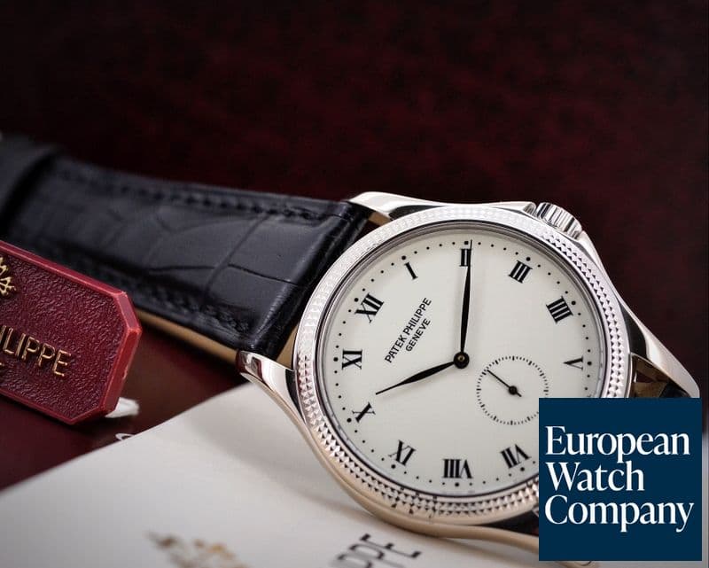 Image of Patek Philippe Calatrava Manual Wind Enamel Dial 18K White Gold