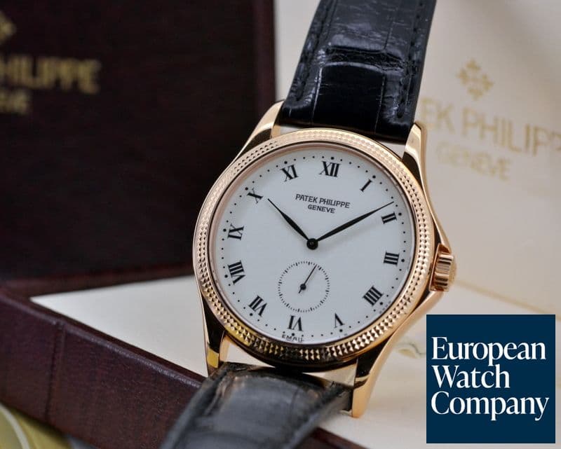 Image of Patek Philippe Calatrava Manual Wind Enamel Dial 18K Rose Gold