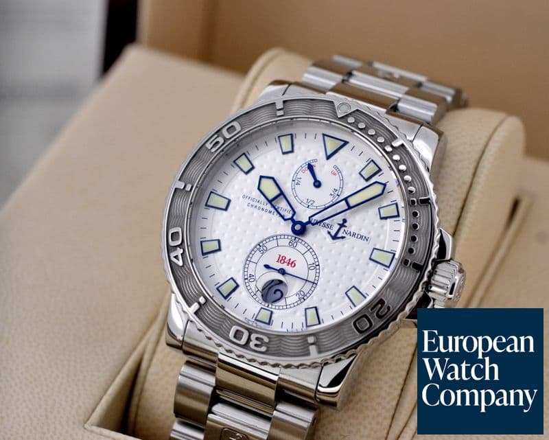 Image of Ulysse Nardin Maxi Marine 1846 Diver Silver Dial SS / SS 