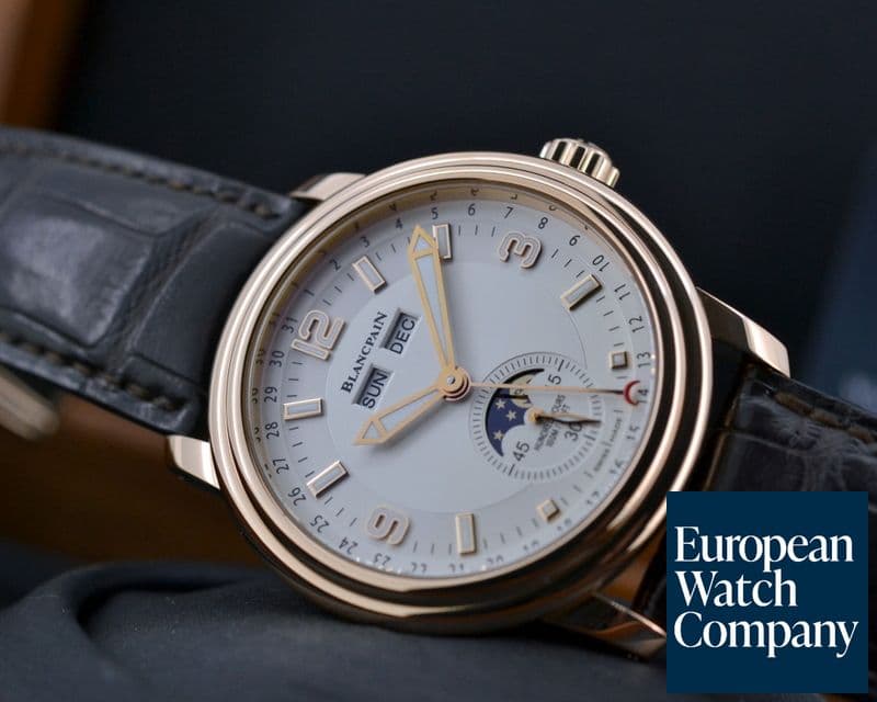 Image of Blancpain Leman Complete Calendar Moon 18K Rose Gold 