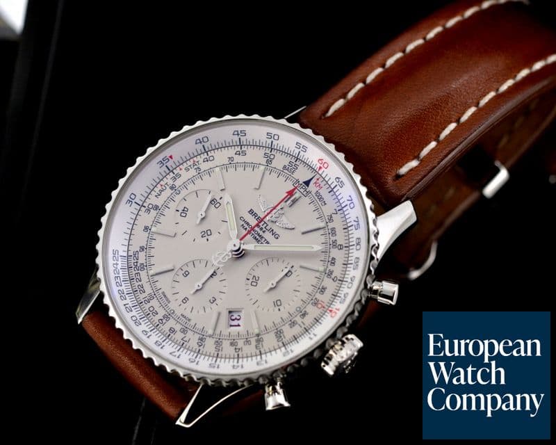 Image of Breitling Navitimer 01 Limited Edition Chronograph Silver Dial SS