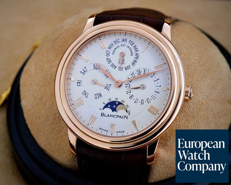 Image of Blancpain Villeret Perpetual Calendar 18K Rose Gold