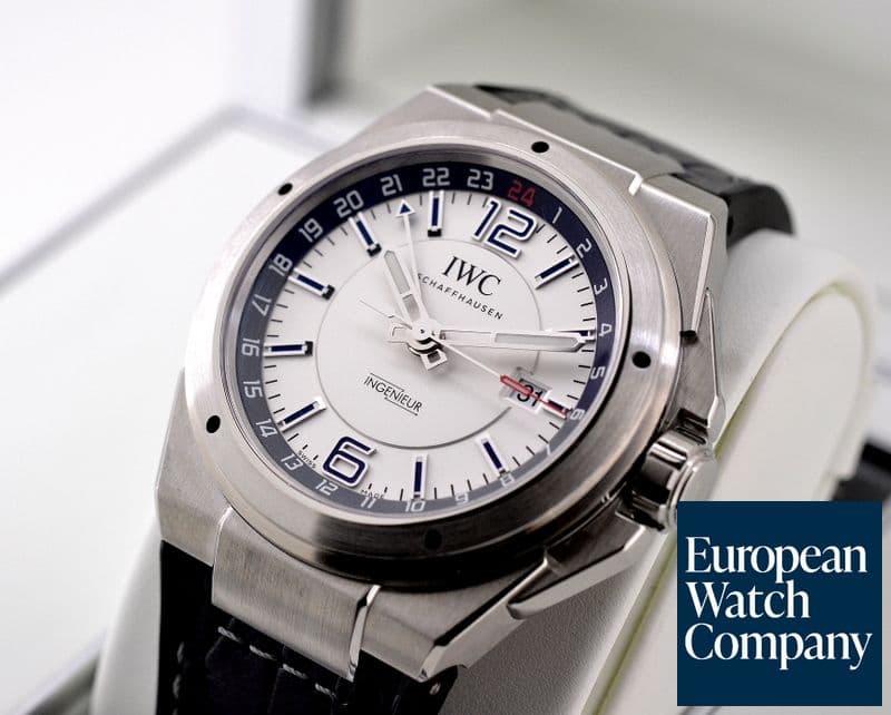 Image of IWC Ingenieur Dual Time SS / Blue Alligator 