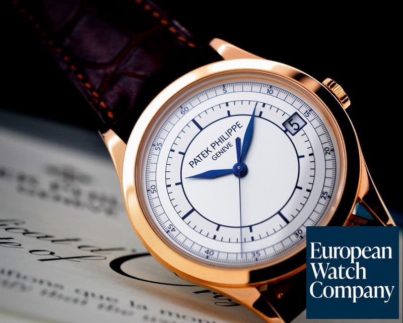Image of Patek Philippe Calatrava 18K Rose Gold Sector Dial 