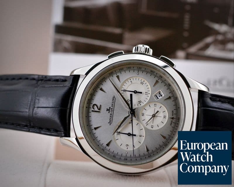 Image of Jaeger LeCoultre Master Chronograph SS Silver Dial 