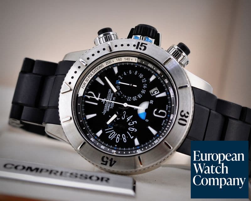 Image of Jaeger LeCoultre Master Compressor Diving Chronograph Titanium/ Rubber Bracelet
