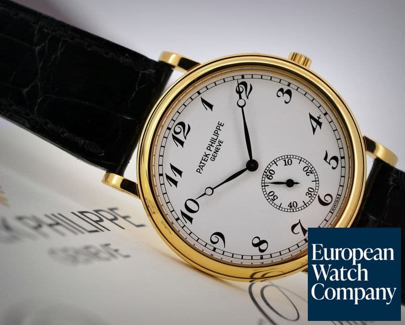Image of Patek Philippe Calatrava Manual Wind White Arabic 18K Yellow Gold