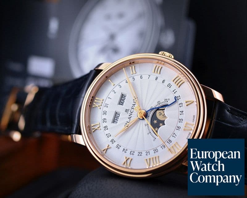 Image of Blancpain Villeret Moonphase & Complete Calendar 18K Rose Gold 40MM