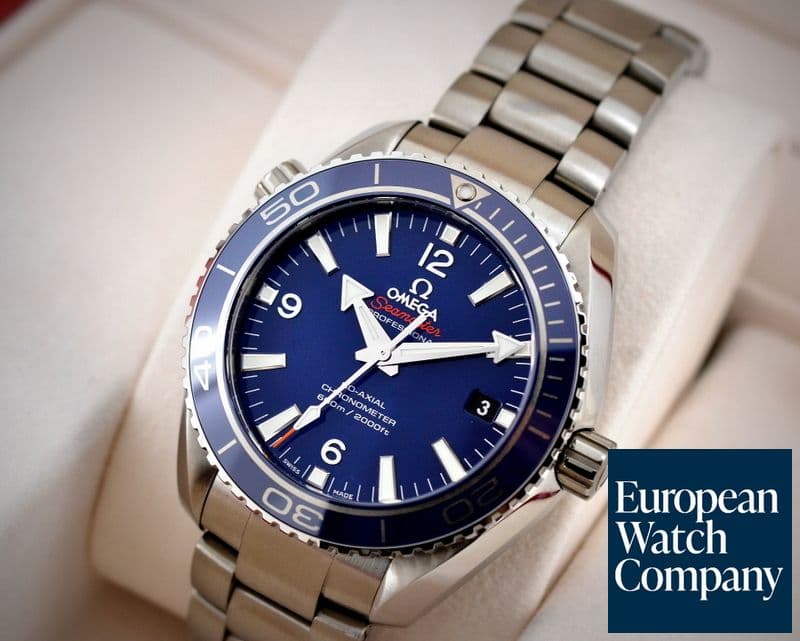 Image of Omega Seamaster Planet Ocean Co-Axial Blue Dial Titanium